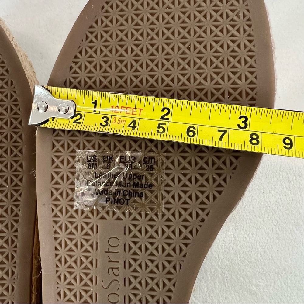 NWOT Franco Sarto Pinot Espadrilles Platform Wedge Sandals Milk Size 8M - Picture 13 of 15
